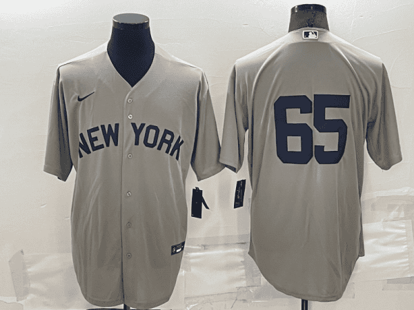 New York Yankees #65 Nestor Cortes Grey Field Of Dreams Cool Base Stitched Jersey