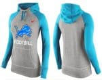 Nike Detroit Lions Performance Hoodie Grey Light Blue
