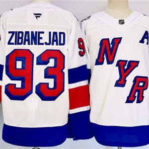 New York Rangers #93 Mika Zibanejad White 2024-25 Stadium Series Stitched Jersey