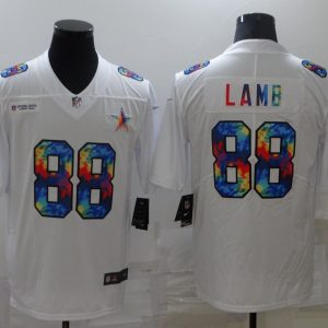 Dallas Cowboys #88 CeeDee Lamb White Crucial Catch Limited Stitched Jersey