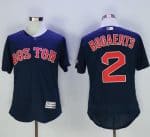 Red Sox #2 Xander Bogaerts Navy Blue Flexbase Authentic Collection Stitched Jersey