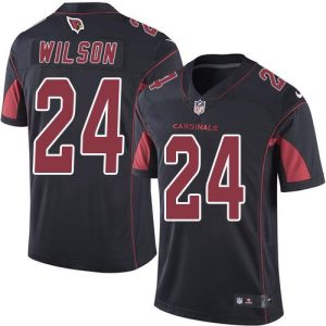 Cardinals #24 Adrian Wilson Black Stitched Limited Rush Nike Jersey