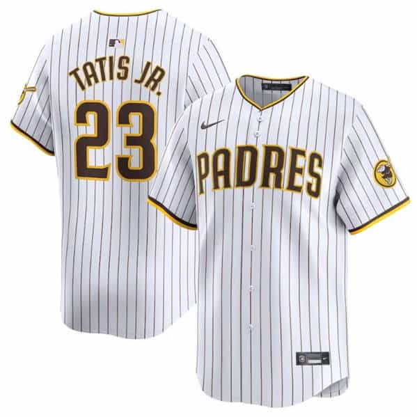 San Diego Padres #23 Fernando Tatis Jr. White 2024 Home Limited Stitched Jersey