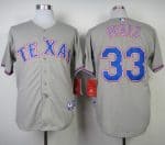 Rangers #33 Martin Perez Grey Cool Base Stitched Jersey