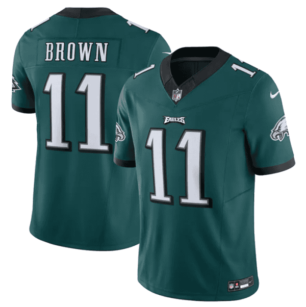 Philadelphia Eagles #11 A.J. Brown Green 2023 F.U.S.E. Vapor Untouchable Limited Stitched Jersey