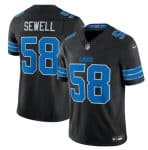 Detroit Lions #58 Penei Sewell Black 2024 F.U.S.E. 2nd Alternate Vapor Limited Stitched Jersey
