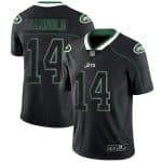 New York Jets #14 Sam Darnold Black 2018 Lights Out Color Rush Limited Jersey