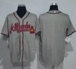 Braves Blank Grey New Cool Base Stitched Jersey