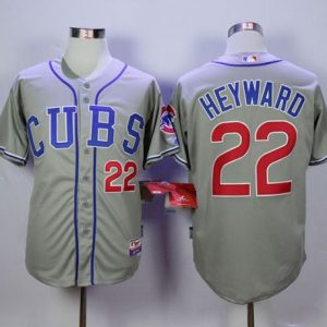 Cubs #22 Jason Heyward Grey Alternate Road Cool Base Stitched Jersey