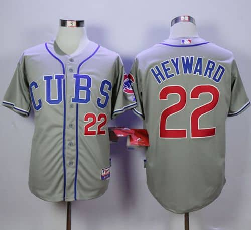 Cubs #22 Jason Heyward Grey Alternate Road Cool Base Stitched Jersey