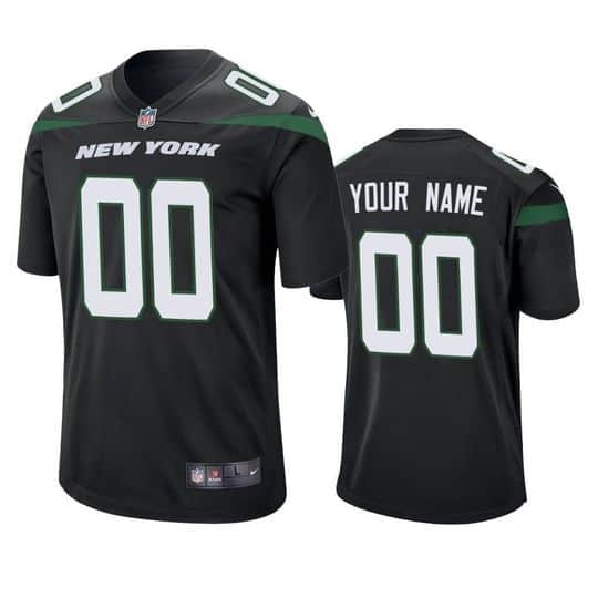 New York Jets Customized Custom Black Vapor Untouchable Limited Stitched Jersey