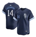 Kansas City Royals #14 Jac Caglianone Navy City Connect Limited Stitched Jersey