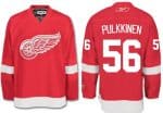Red Wings #56 Teemu Pulkkinen Red Stitched Jersey