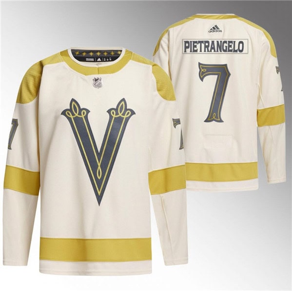 Vegas Golden Knights #7 Alex Pietrangelo Cream 2024 Winter Classic Breakaway Stitched Jersey