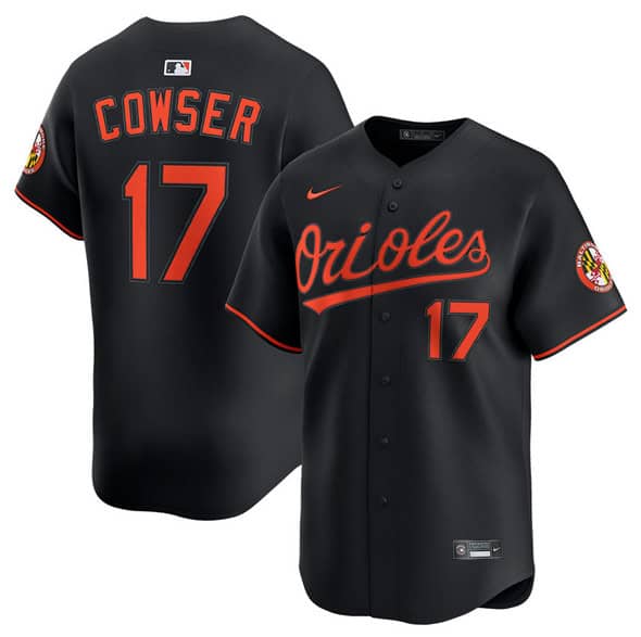 Baltimore Orioles #17 Colton Cowser Black 2025 Alternate Limited Stitched Jersey