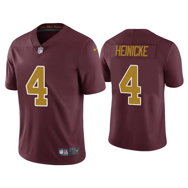 Washington Football Team #4 Taylor Heinicke Red Vapor Untouchable Limited Stitched Jersey