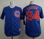 Cubs #34 Jon Lester Blue Cool Base Stitched Jersey