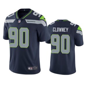Seattle Seahawks #90 Jadeveon Clowney Navy Vapor Untouchable Limited Stitched Jersey