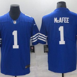 Indianapolis Colts #1 Pat Mcafee Blue Stitched Football Jersey