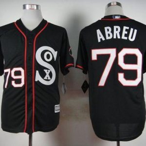 White Sox #79 Jose Abreu Black New Cool Base Stitched Jersey