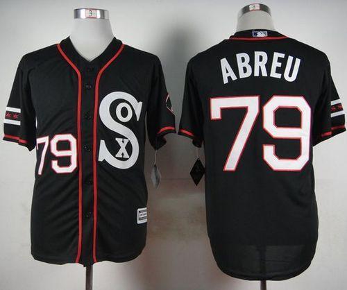 White Sox #79 Jose Abreu Black New Cool Base Stitched Jersey