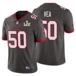 Tampa Bay Buccaneers #50 Vita Vea Grey 2021 Super Bowl LV Limited Stitched Jersey