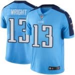 Titans #13 Kendall Wright Light Blue Stitched Limited Rush Nike Jersey