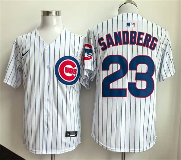 Chicago Cubs #23 Ryne Sandberg White Limited Stitched Jersey