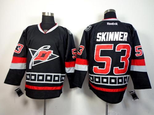 Hurricanes #53 Jeff Skinner Black Third Stitched Jersey