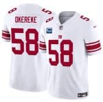 New York Giants #58 Bobby Okereke White 2025 F.U.S.E. With 2-Star C Patch Vapor Untouchable Limited Stitched Jersey