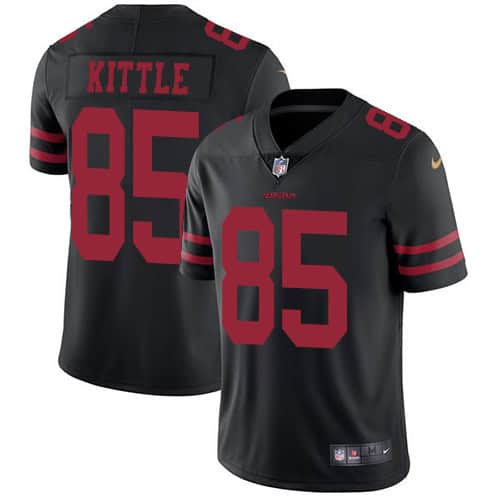 San Francisco 49ers #85 George Kittle Black Vapor Untouchable Limited Stitched Jersey