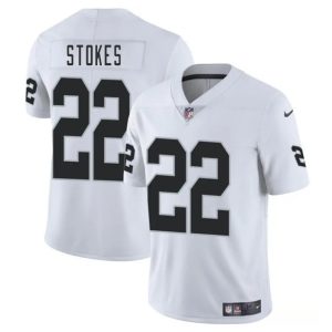Las Vegas Raiders #22 Eric Stokes White 2025 Vapor Stitched Jersey