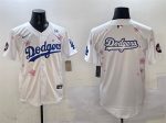 Los Angeles Dodgers Team Big Logo White 2025 Tokyo Series Limited Stitched Jersey