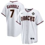 Arizona Diamondbacks #7 Corbin Carroll White 2023 World Series Cool Base Stitched Jersey