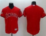 Angels Of Anaheim Blank Red Fashion Stars Stripes Flexbase Authentic Stitched Jersey