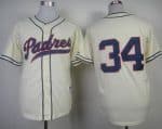 Padres #34 Rollie Fingers Cream 1948 Turn Back The Clock Stitched Jersey