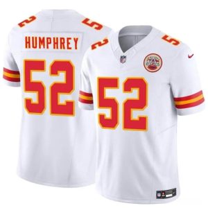 Kansas City Chiefs #52 Creed Humphrey White 2024 F.U.S.E Vapor Untouchable Limited Stitched Jersey