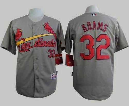Cardinals #32 Matt Adams Grey Cool Base Stitched Jersey