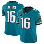 Jacksonville Jaguars #16 Trevor Lawrence Teal 2025 F.U.S.E. With 4-Star C Patch Prowler Throwback Vapor Limited Stitched Jersey