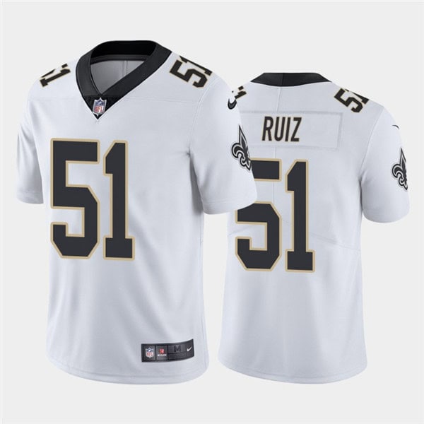 New Orleans Saints #51 Cesar Ruiz 2020 White Limited Stitched Jersey