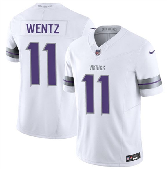 Minnesota Vikings #11 Carson Wentz White 2025 F.U.S.E. Winter Warrior Limited Football Stitched Jersey