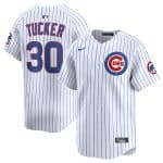 Chicago Cubs #30 Kyle Tucker White Home Limited Stitched Jersey