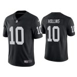 Las Vegas Raiders #10 Mack Hollins Black Vapor Untouchable Limited Stitched Jersey