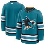 San Jose Sharks Blank Teal 2024-25 Home Stitched Jersey