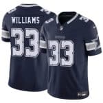 Dallas Cowboys #33 Javonte Williams Navy 2025 F.U.S.E. Vapor Untouchable Limited Stitched Jersey
