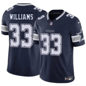 Dallas Cowboys #33 Javonte Williams Navy 2025 F.U.S.E. Vapor Untouchable Limited Stitched Jersey