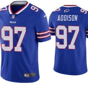 Buffalo Bills #97 Mario Addison Blue Vapor Untouchable Limited Stitched Jersey