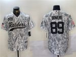 Las Vegas Raiders #89 Brock Bowers 2024 Arctic Camo Salute To Service Stitched Jersey