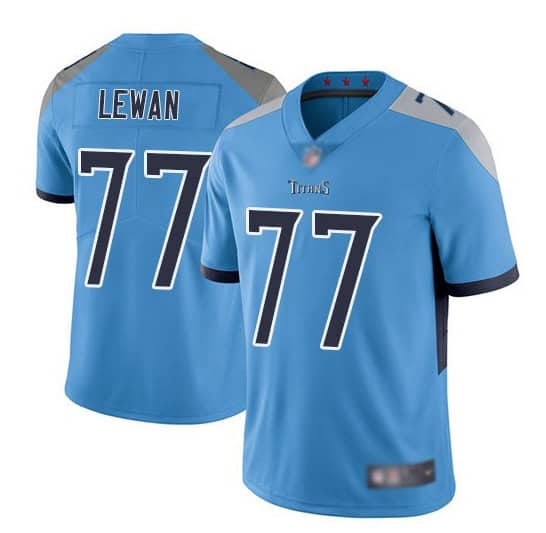 Tennessee Titans #77 Taylor Lewan Light Blue Vapor Untouchable Limited Stitched Football Jersey