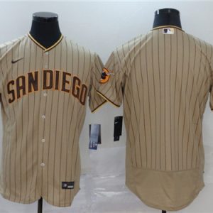 San Diego Padres Blank Tan Brown Flex Base Stitched Jersey